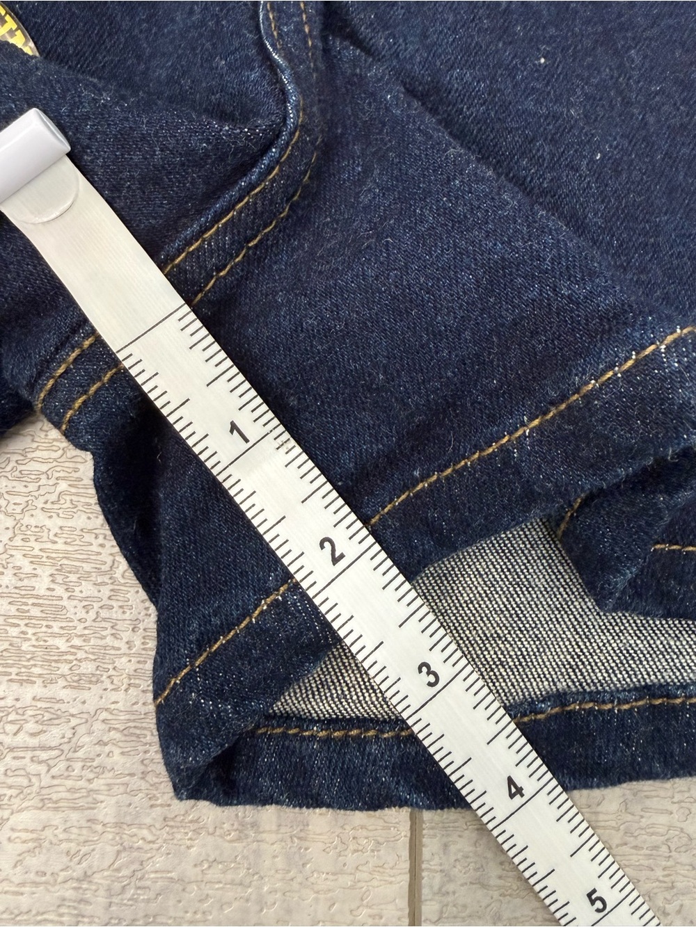 NWT Y2K Mudd Dark Wash Denim Shorts Size 11 Juniors / Women's New Vintage Stock - Picture 8 of 9